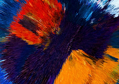 Explosion Acrylic Painting