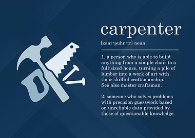 Funny Carpenter Definition
