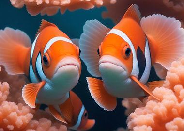 Clown fish sea