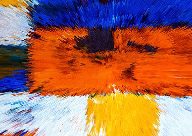 Explosion Acrylic Painting