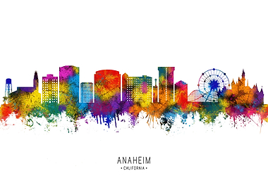 Anaheim California Skyline