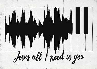 Piano Keys Sound Wave