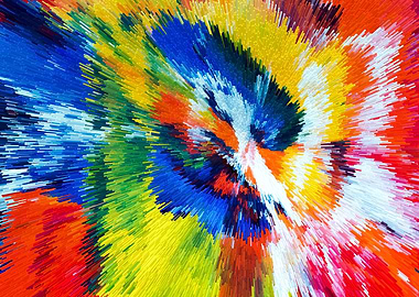 Cube Art Extruded Painting