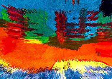 Abstract Acrylic Painting