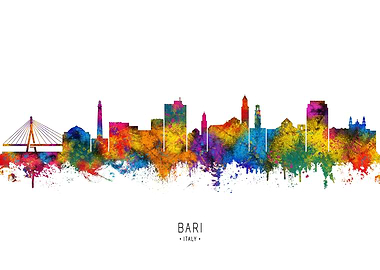 Bari Italy Skyline