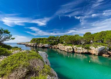 View on sea bay and sky