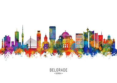 Belgrade Serbia Skyline