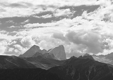 Clouds over Val di Fassa