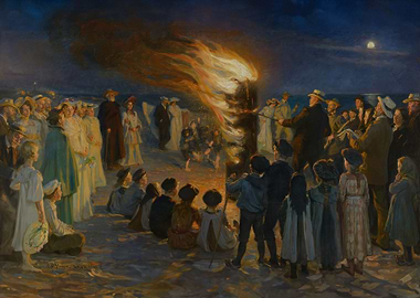Midsummer Eve bonfire