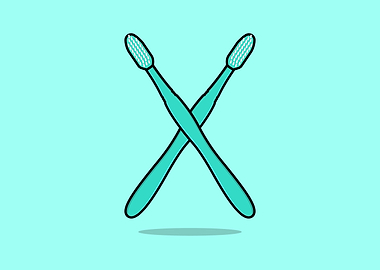 Toothbrush vector icon