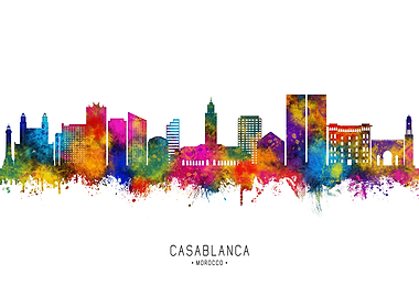 Casablanca Morocco Skyline