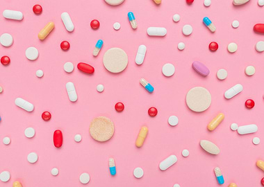 Pills drugs and medication