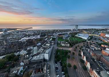Daybreak over Swansea Bay