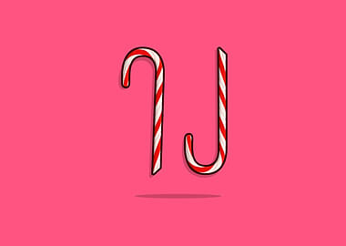 Christmas candy cane stick