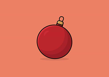 Christmas ball vector