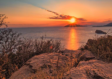 Sunset at Poseidons Temple