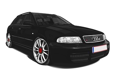 Audi S4 B5 Avant Black