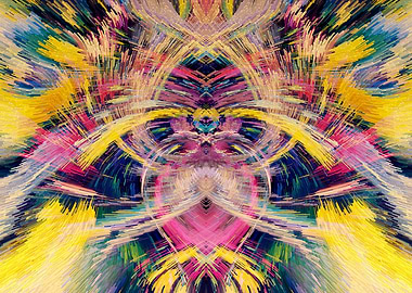 Baby Crying Abstract Art