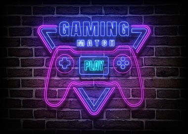 Gaming match Neon