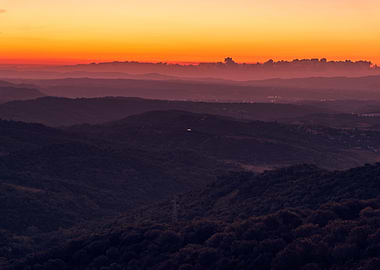 The hills before sunrise