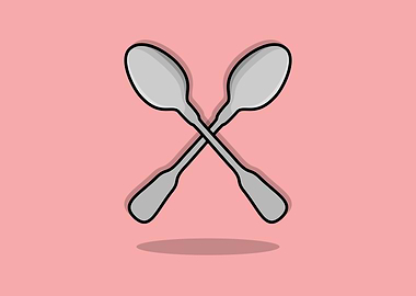Spoon vector icon design