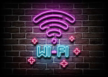 Wifi Neon Posters