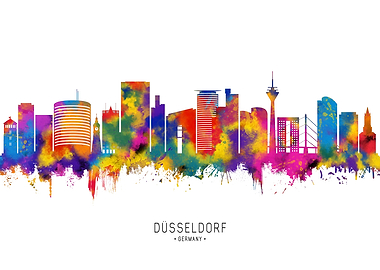 Dusseldorf Germany Skyline