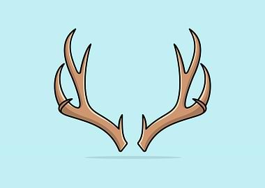 Deer Antler Horn vector