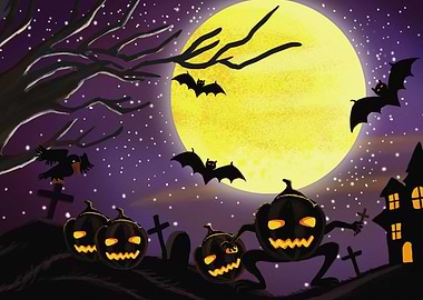 Purple clear Halloween