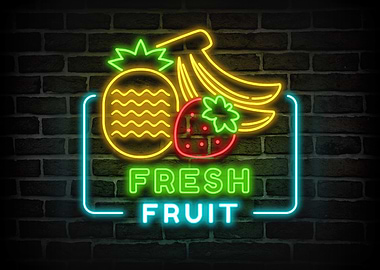 Fresh Fruit Neon