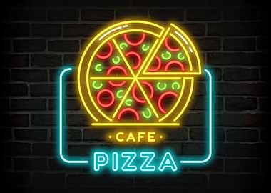 Pizza Cafe Neon