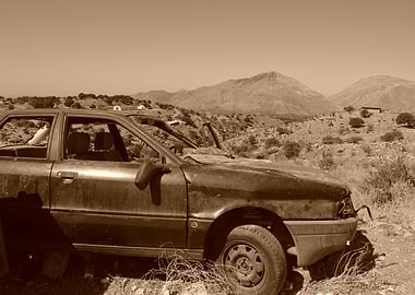Abandoned Car Mountains