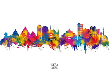 Giza Egypt Skyline