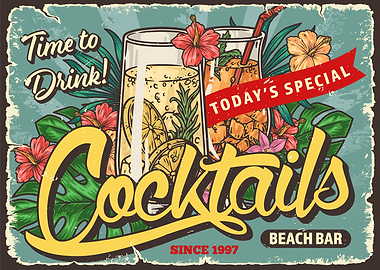 Alcohol Cocktail Beach Bar