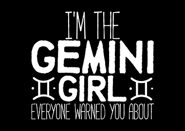 Gemini Girl Warrning Joke