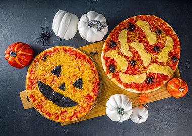 Halloween pizza