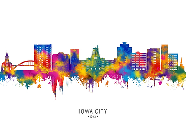 Iowa City Iowa Skyline