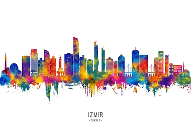 Izmir Turkey Skyline