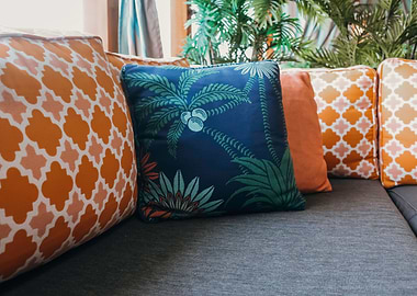 tropical outdoor seating