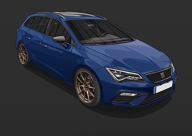 Seat Leon Cupra 300 Blue