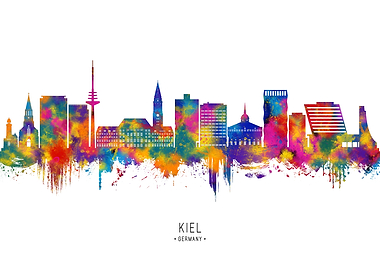 Kiel Germany Skyline