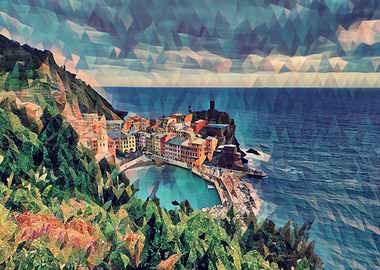 Cinque Terre shoreline