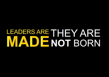 leaders are made