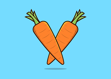 Standing Two Carrots