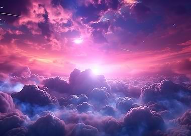 Mystic Glowing Clouds