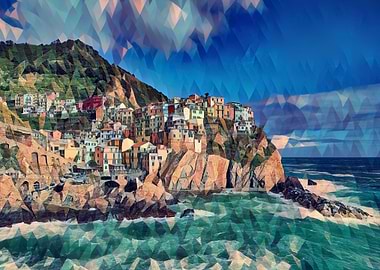 Cinque Terre shoreline
