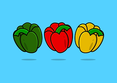 Green Red Yellow Bell