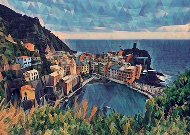 Cinque Terre shoreline
