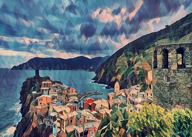 Cinque Terre shoreline