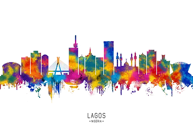Lagos Nigeria Skyline